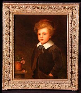 Head And Shoulders Portrait Of A Young Boy, Possibly One Of The Artists Sons