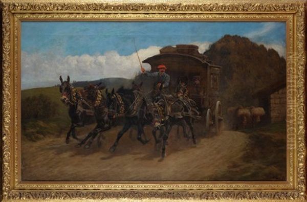 A Horse-drawn Caravan - view 1