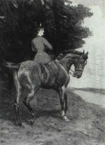 The Artist's Wife On A Roan Horse The Artist's Wife On A Roan Horse
