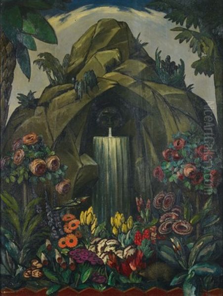Fontaine Dans Le Jardin - view 1