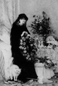 Preparing The Wreath by Armand Charnay
