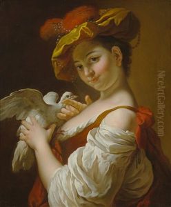 Gentilhomme Au Gilet Rouge by Jean-Baptiste Charpentier the Elder