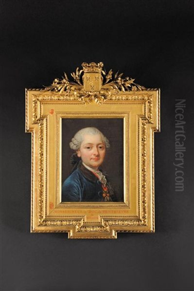 Portrait De Louis Marie De Bourbon, Duc De Penthievre, Grand Amiral De France, Portant La Toison D'or - view 1