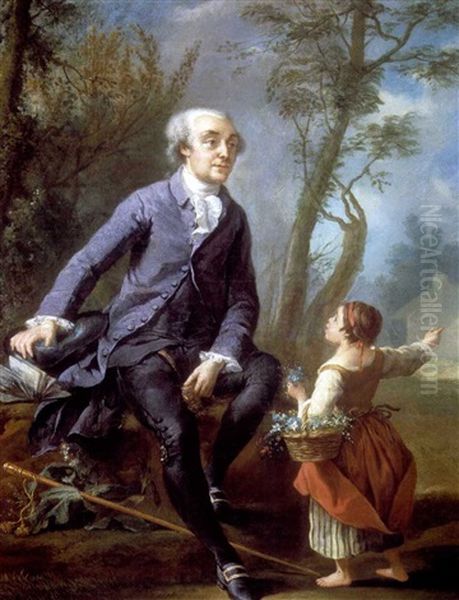 Portrait Du Duc De Bourbon, Prince De Conde (+ Portrait Du Duc De Penthievre; Pair) - view 1