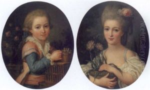 Jeune Garcon Nourissant Des Oisillons