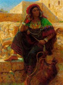 Porteuse D'eau Aux Bijoux by Albert Charpentier