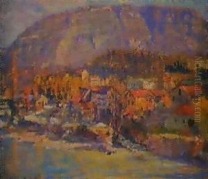 Vue D'un Vilalge Au Pied Du Saleve. 1905