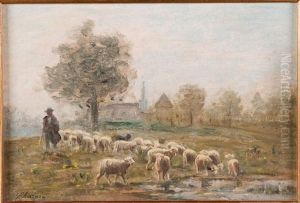 Le Retour Du Troupeau by Albert Charpin