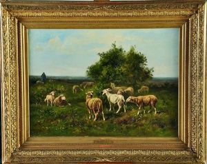 Berger Et Troupeau De Moutons Berger Et Troupeau De Moutons