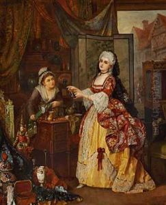 Lady Betty Goes Shopping, Pausing, Uncertain Which Gay Toy To Choose by Anna Maria Charretie