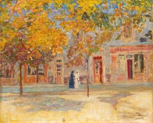 Place De Village by Victor Charreton