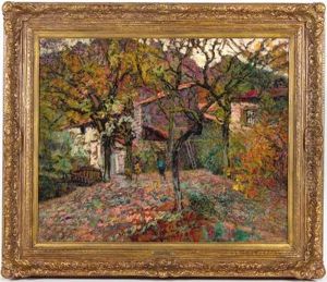 House Between The Autumn Trees by Victor Charreton