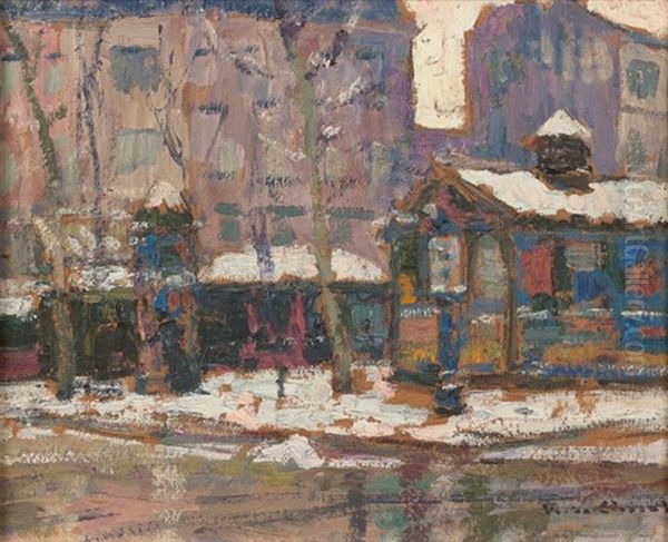 Marche Aux Fleurs Sous La Neige - view 1