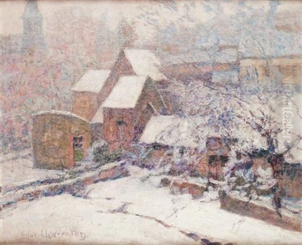 Eglise De Murols, Neige Irisee - view 1
