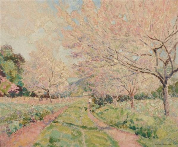 Chemin Aux Arbres En Fleur - view 1