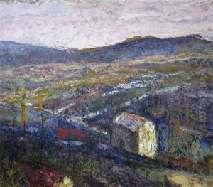 Vue De La Vallee De La Nonne En Automne by Victor Charreton