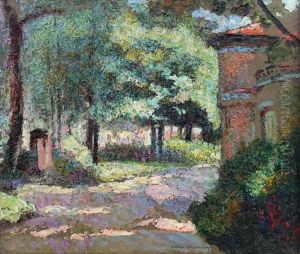 La Cour En Ete by Victor Charreton