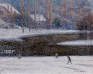 Neige A Pont-aven by Victor Charreton