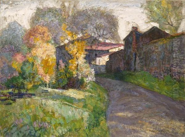 Chemin A L'entree Du Village En Automne - view 1