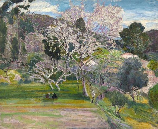 La Cueillette Sous Les Arbres En Fleurs - view 1