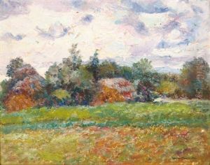 Paysage Au Ciel Rose Paysage Au Ciel Rose