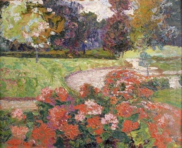Geraniums A Bagatelle - view 1