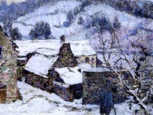 Hameau Sous La Neige (murol) by Victor Charreton
