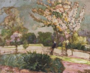 L'enfant Sur L'arbre Fleurs