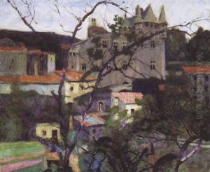 Chateau De St Amant Dans Le Puy De Dome by Victor Charreton