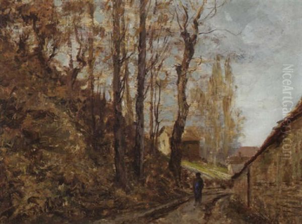 Landschaft Mit Einem Waldweg - view 1