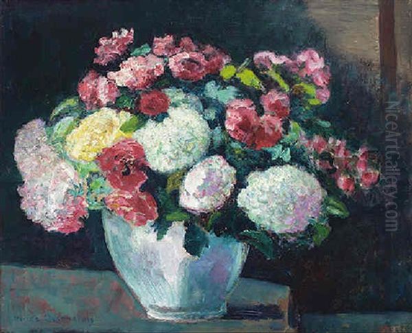 Bouquet D'hortensias Et De Roses - view 1