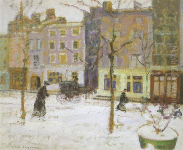 Rue De Paris Animee Sous La Neige - view 1