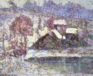 Les Toits Sous La Neige by Victor Charreton