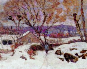 Neige A Murol by Victor Charreton
