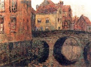 Le Pont De Bruges by Victor Charreton