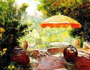 La Terrasse Ensoleillee by Victor Charreton