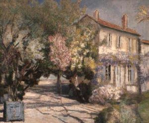 Glycine Et Jardin En Fleurs by Victor Charreton