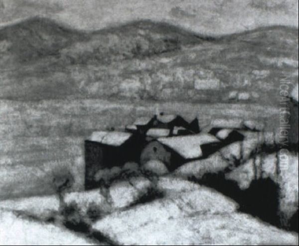 Village Dans La Neige - view 1