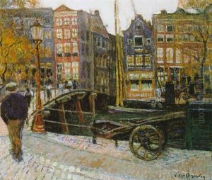 Canal In Amsterdam by Victor Charreton