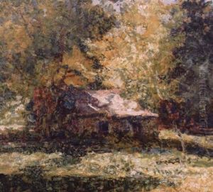 Chaumiere Dans La Clairiere by Victor Charreton