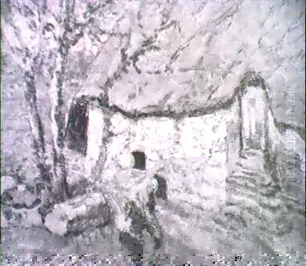 Paysan Devant Sa Chaumiere - view 1