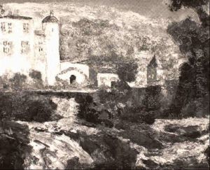 Town Scene by Victor Charreton