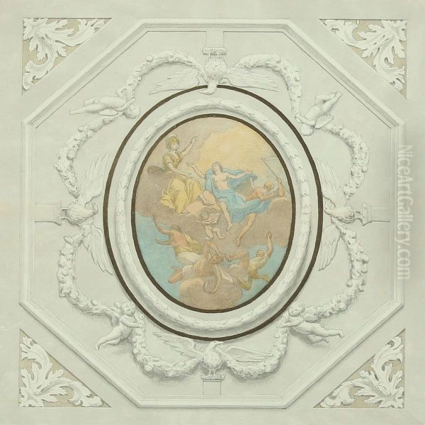 Study For A Ceiling Painting - view 1