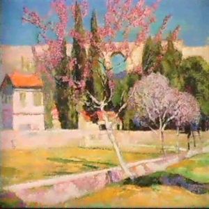Pecher En Fleurs Sous Le Viaduc A Bandol