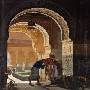 View From Alhambra With The Court Of The Lions by Carl Christian Andersen