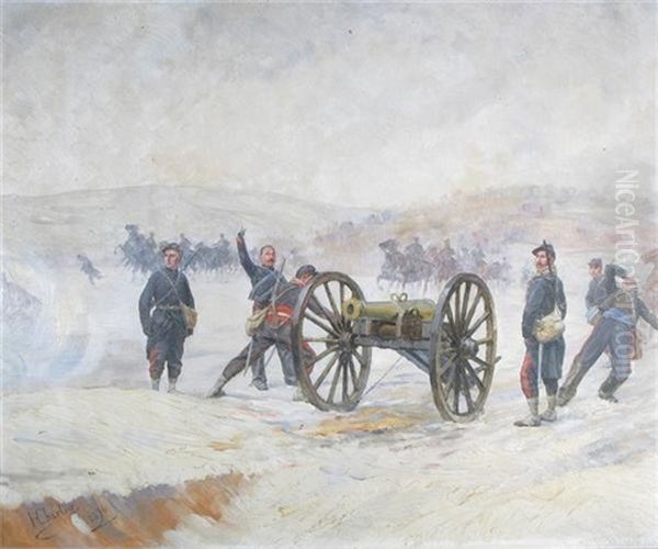 French Soldiers With Canon - view 1