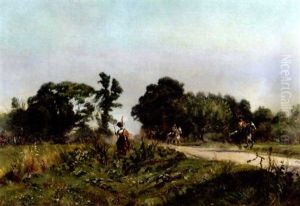Aux Avant-postes La Veille De Wagram 1809 by Henri Georges Jacques Chartier