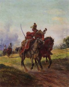 Rescued From The Skirmish by Henri Georges Jacques Chartier