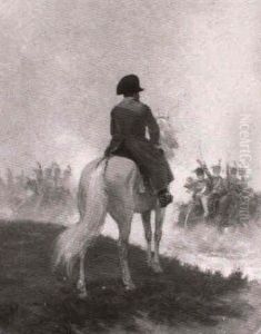 Napoleon A Caballo Pasando Revista A Sus Tropas by Henri Georges Jacques Chartier