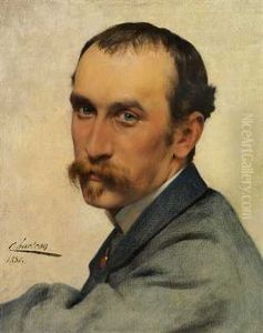 Kunstnerens Selvportraet by Theobald Chartran